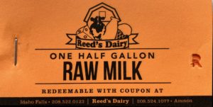 Half Gallon Raw Milk Coupon