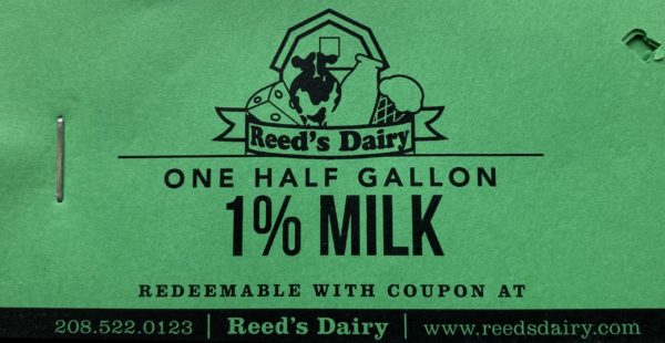 Half Gallon 1% Milk Coupon