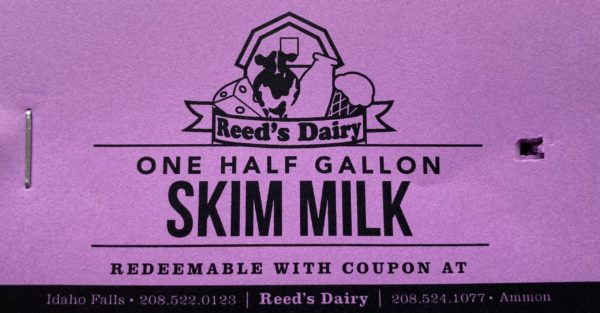 Half Gallon Skim Milk Coupon