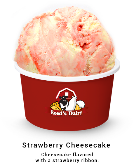 Cup of Strawberry Cheesecake Ice Cream