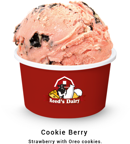 Cup of Cookie Berry Ice Cream