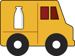 milk home delivery icon