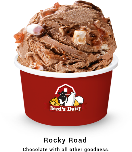 Cup Of Rocky Road Ice Cream