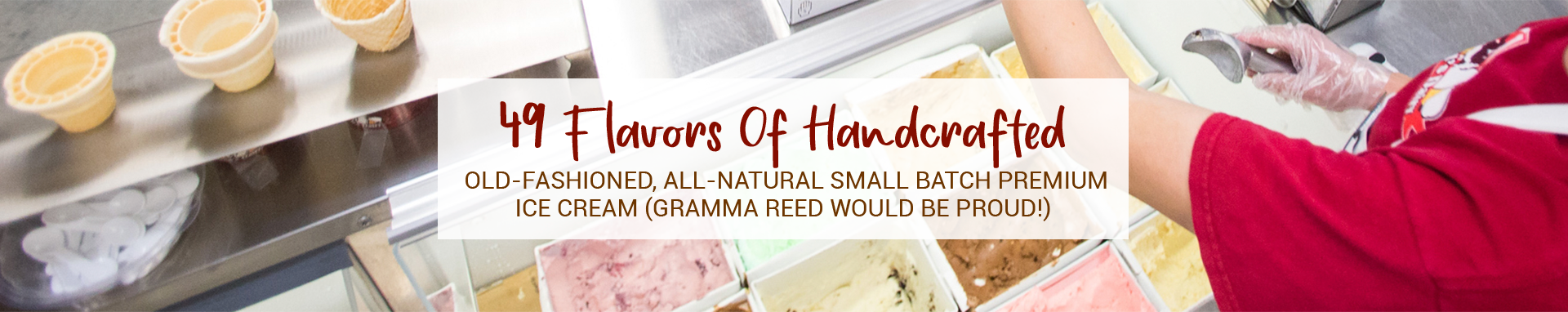 49 Flavors Of Handcrafted Ice Cream